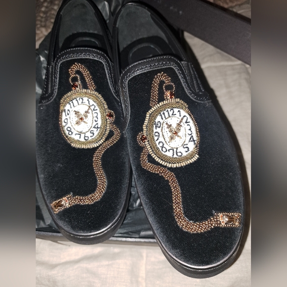 Dolce & Gabbana velour slip on beaded shoes - Picture 6 of 7